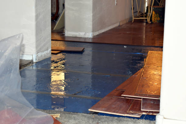 Professional Burst Pipe Cleanup technician working in Montezuma, GA